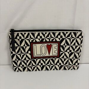 💘 Brighton LOVE Zip Pouch – Valentine’s Day Gift | Hearts | Black & White